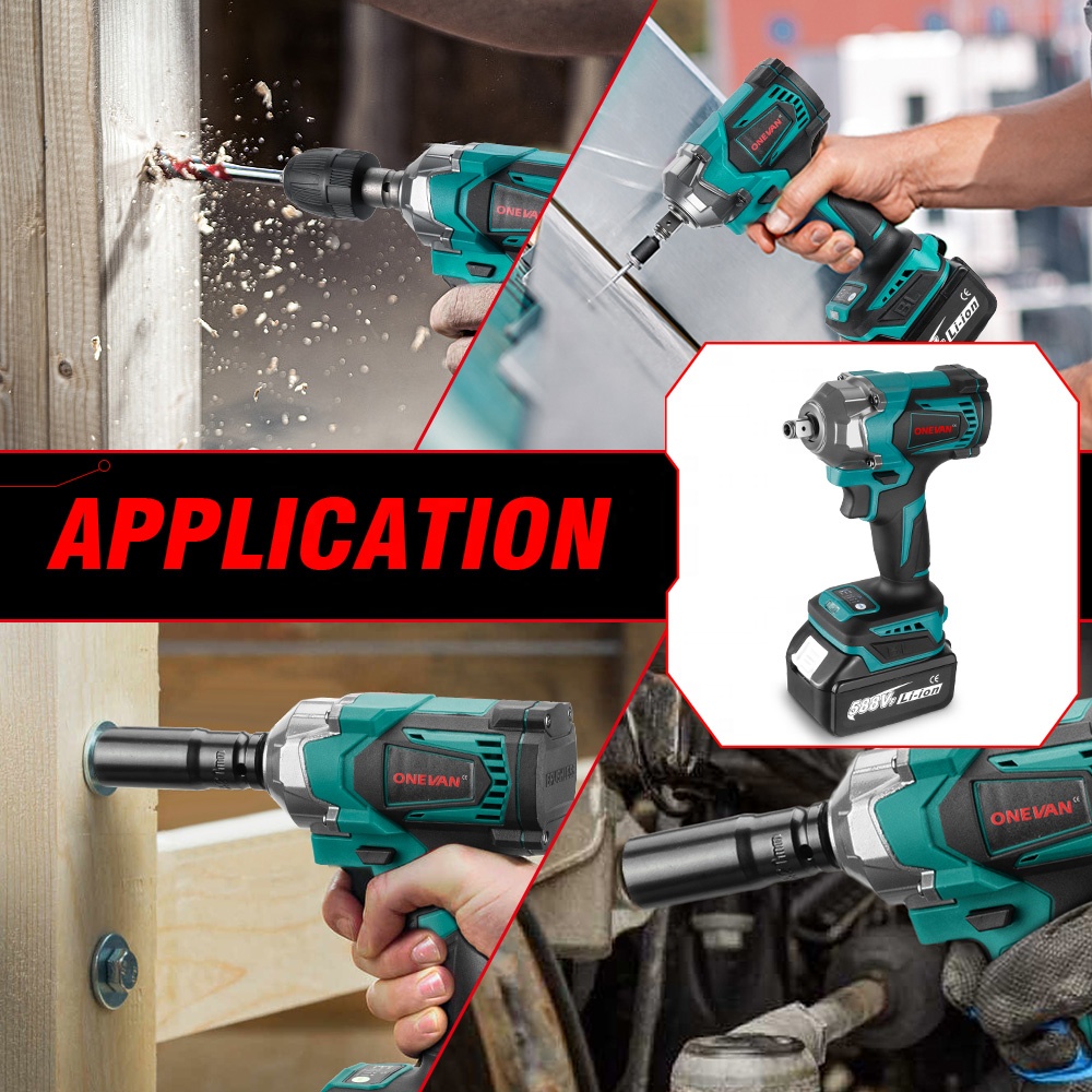 Torque Wrench - 1200N.m Torque Brushless Electric Impact Wrench