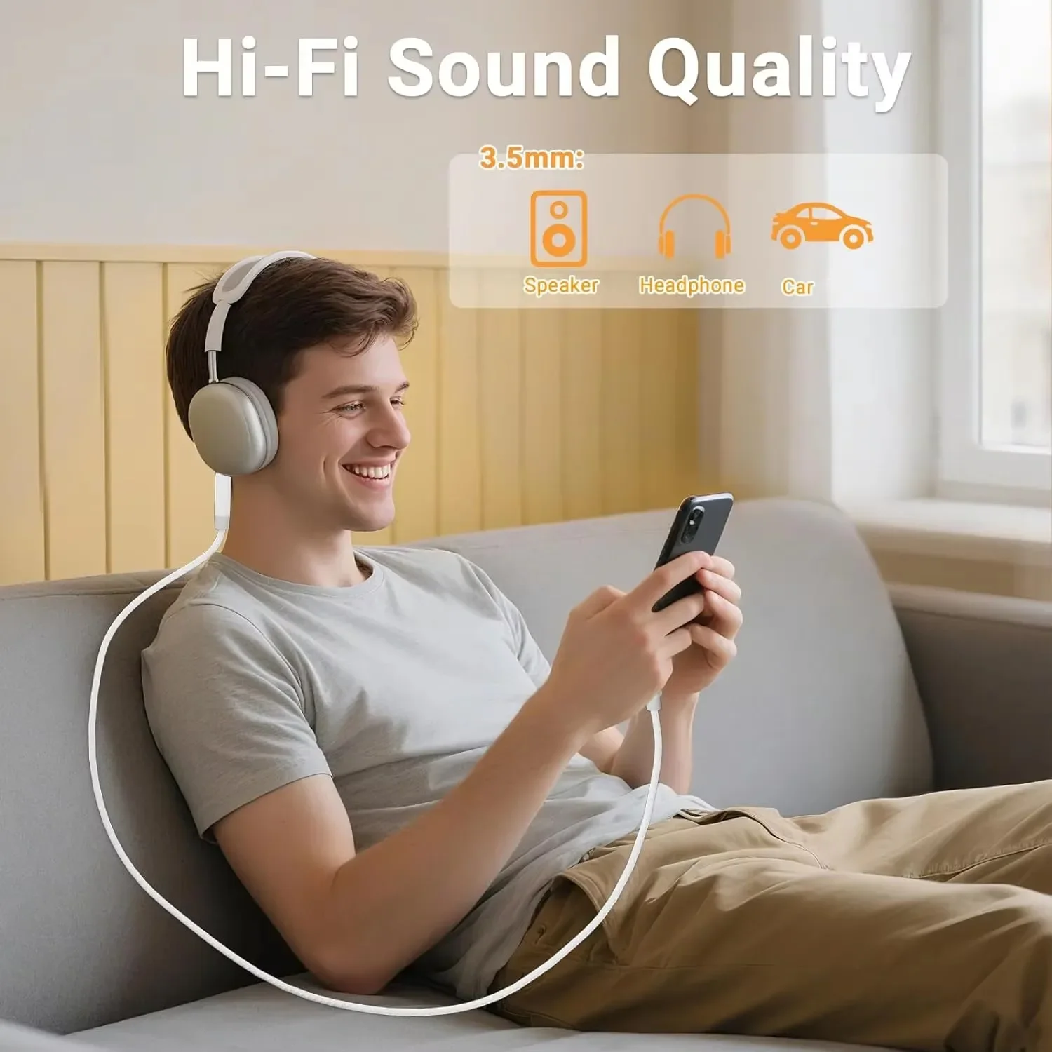 USB C to 3.5mm Male AUX Audio  - đánh giá và giá Car Jack